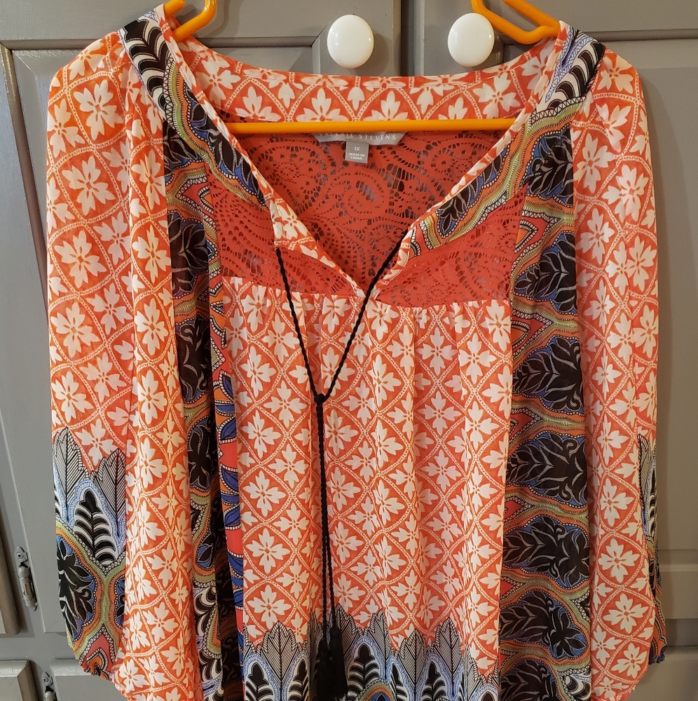 Womens boho/peasant style top